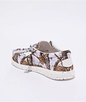 HEYDUDE x Realtree Edge Wally White Shoes