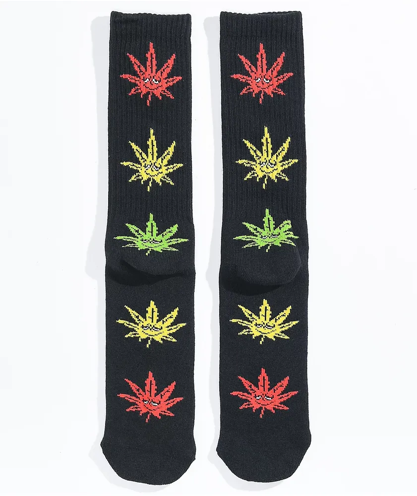 HUF 420 Buddy Black Crew Socks