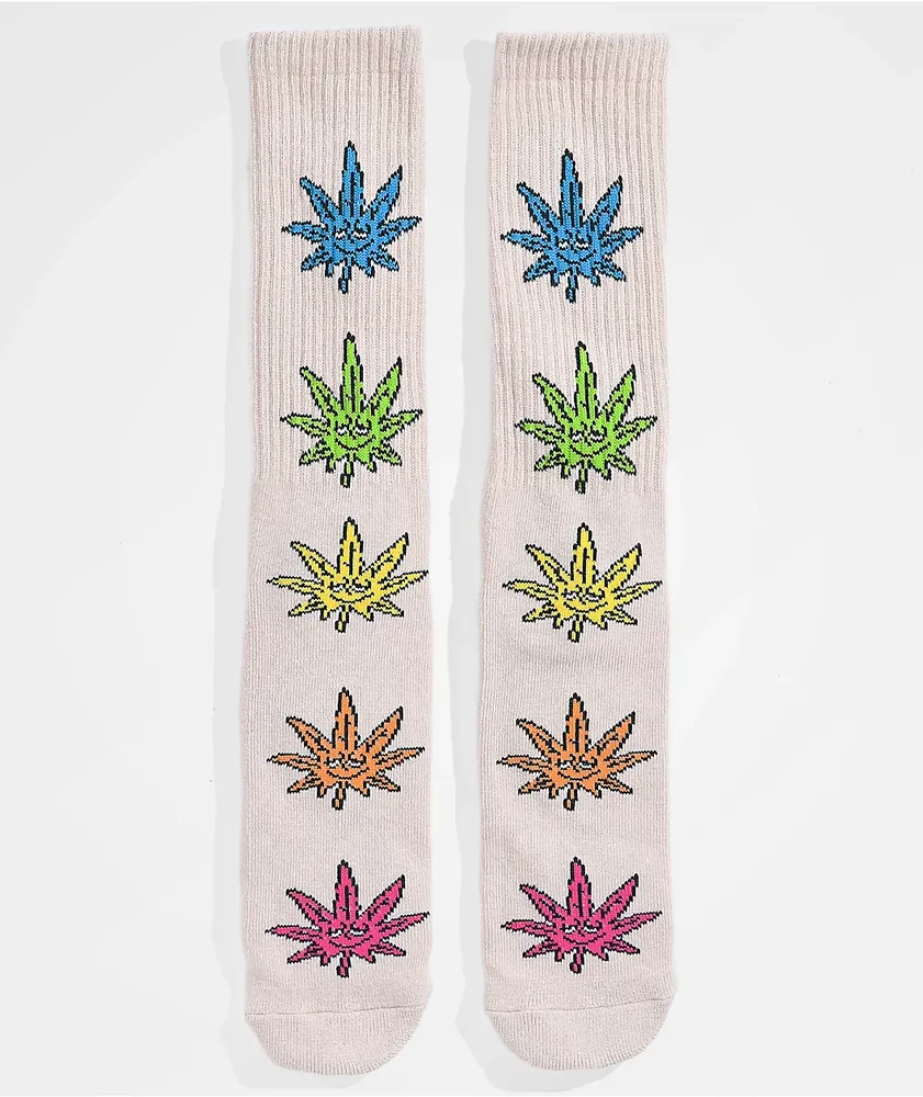 HUF 420 Buddy Natural Crew Socks