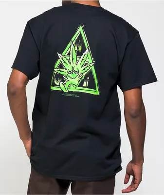 HUF 420 Green Buddy Black T-Shirt