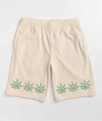 HUF 420 Green Buddy Cream Sweat Shorts