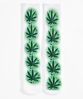 HUF Airbrush Plantlife White & Green Crew Socks