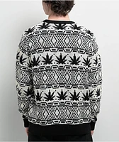 HUF Apres White & Black Sweater