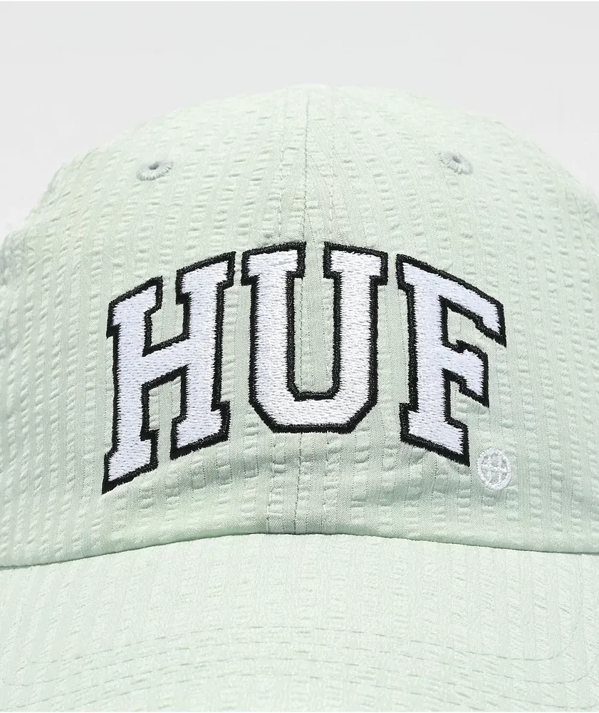 HUF Arch Logo Pastel Green Strapback Hat