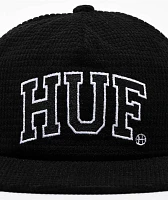 HUF Arch Waffle Black Corduroy Snapback Hat