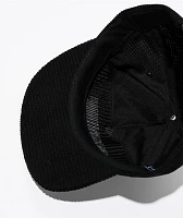 HUF Arch Waffle Black Corduroy Snapback Hat