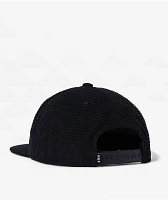 HUF Arch Waffle Black Corduroy Snapback Hat