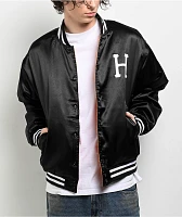 HUF Back 2 Back Black & Orange Reversible Bomber Jacket