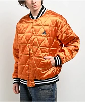 HUF Back 2 Back Black & Orange Reversible Bomber Jacket