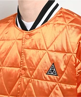 HUF Back 2 Back Black & Orange Reversible Bomber Jacket