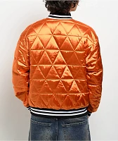 HUF Back 2 Back Black & Orange Reversible Bomber Jacket