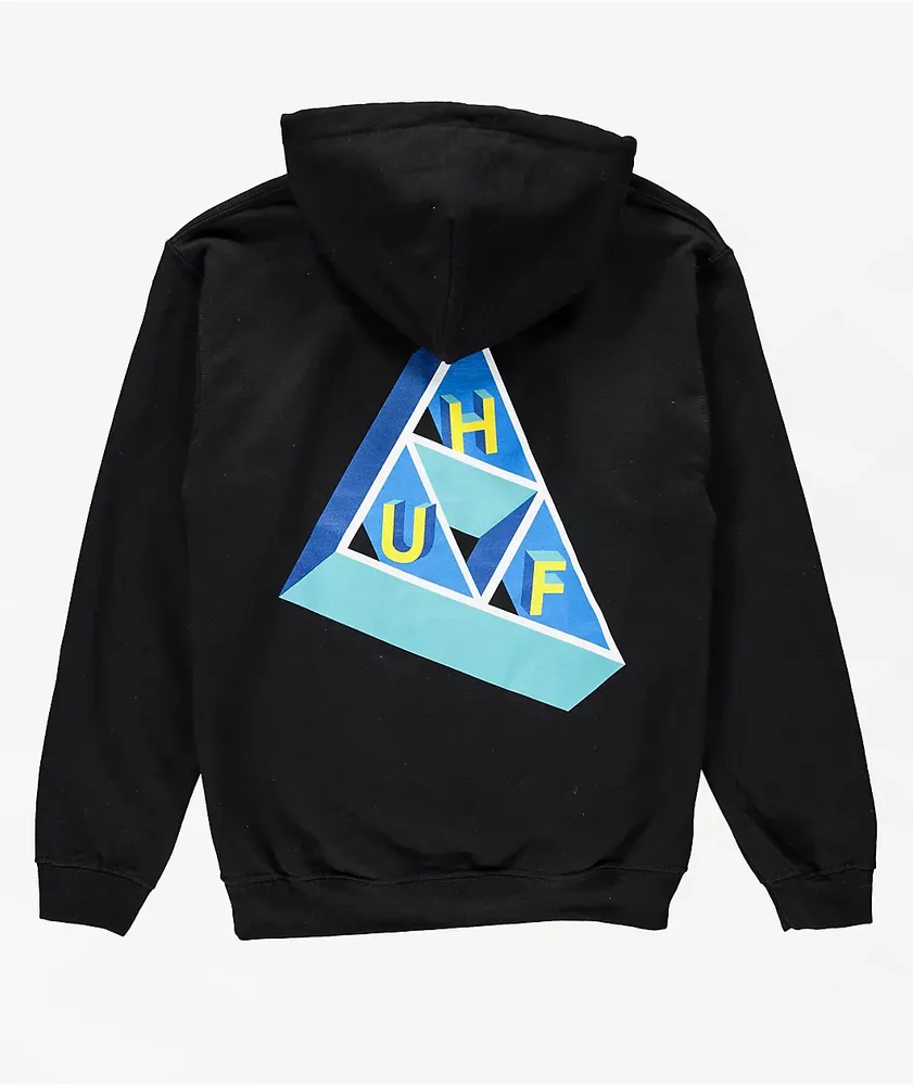 HUF Based Triple Triangle Black Hoodie