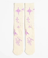 HUF Be Mine Natural Crew Socks