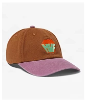 HUF Big Block 6 Panel CV Brown Wash Strapback Hat