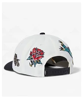 HUF Bledsoe 6 Panel White & Black Snapback Hat