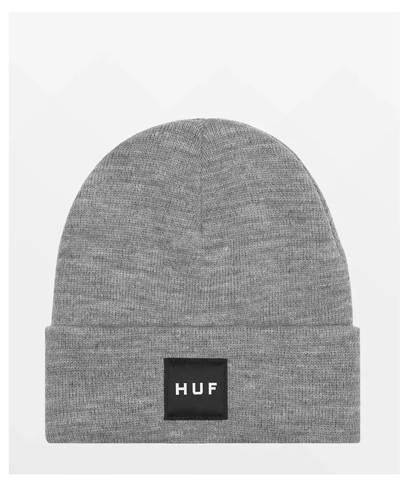 HUF Box Logo Grey Beanie