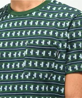 HUF Continuum Green Stripe Knit T-Shirt
