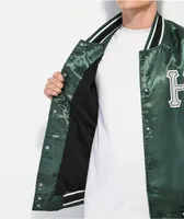 HUF Crackerjack Green Baseball Jacket 