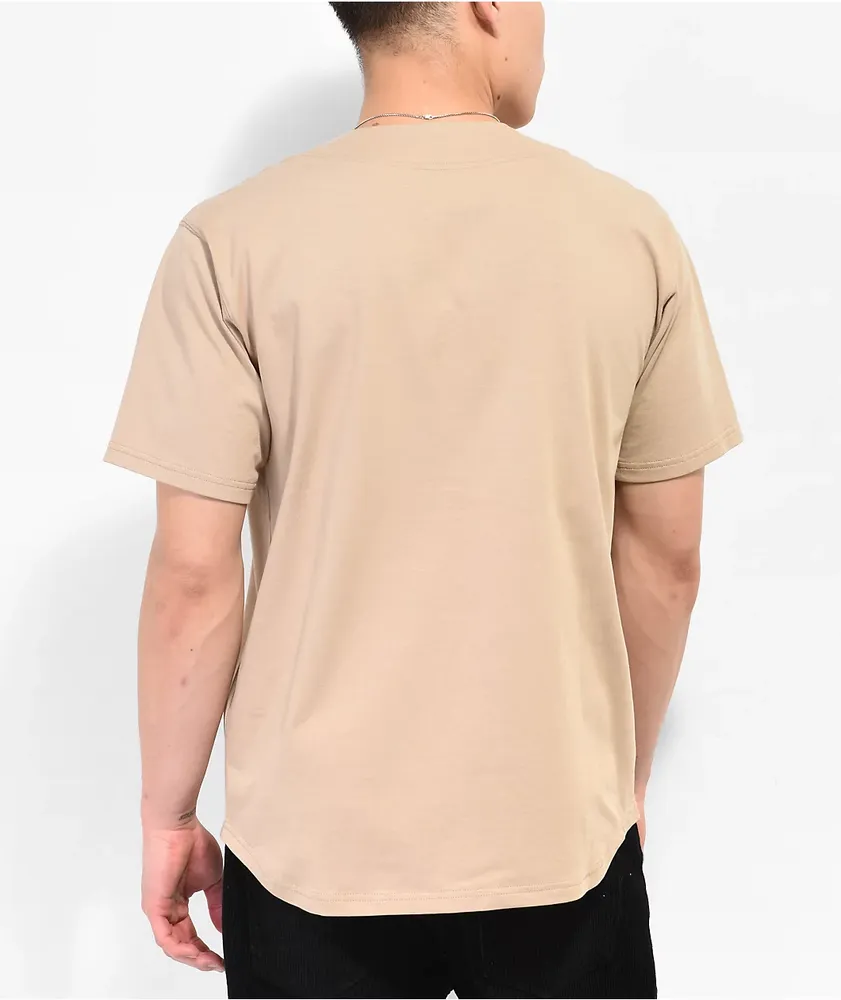 HUF Crackerjack Tan Baseball Jersey