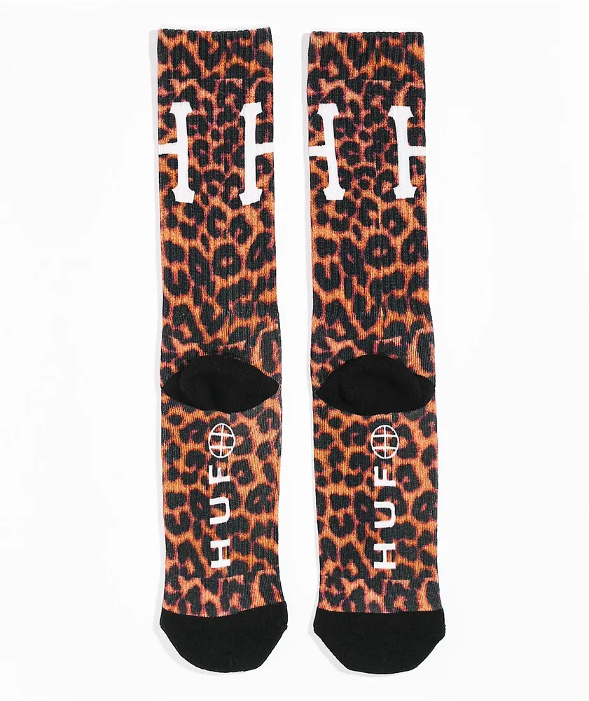 HUF Digital Leopard Crew Socks