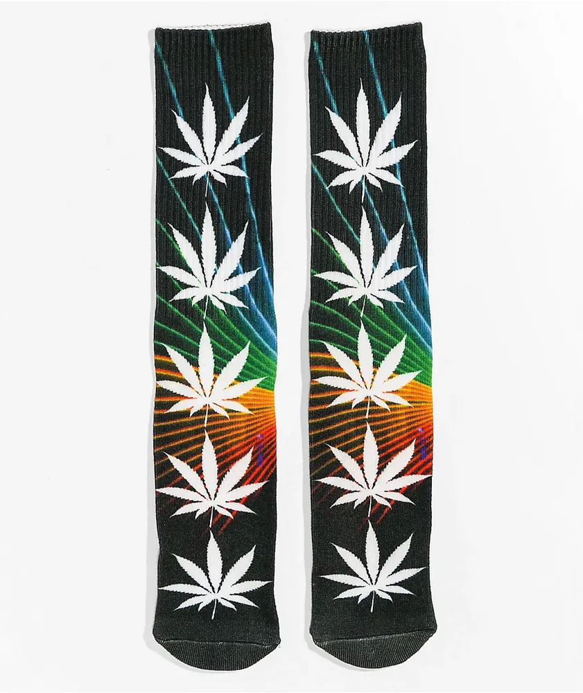 HUF Digital Plant Life Black Crew Socks