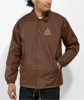 HUF Essentials Brown Coaches Jacket