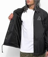 HUF Essentials Triple Triangle Black Coaches Jacket