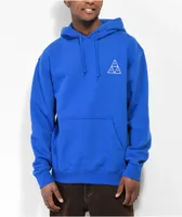 HUF Essentials Triple Triangle Blue Hoodie