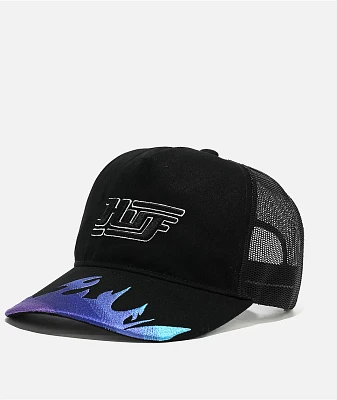 HUF Exhaust Black Trucker Hat