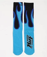 HUF Exhaust Blue Crew Socks