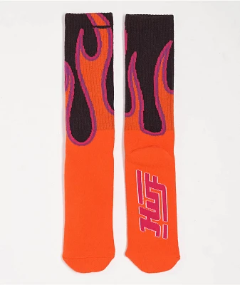 HUF Exhaust Red Crew Socks