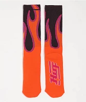 HUF Exhaust Red Crew Socks