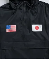 HUF Flags Black Anorak Jacket