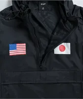 HUF Flags Black Anorak Jacket