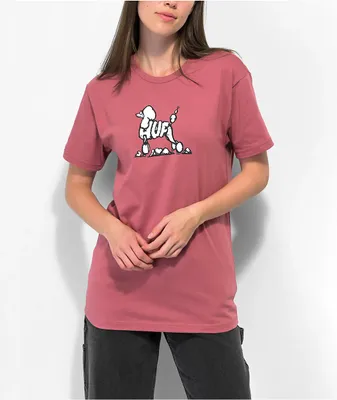 HUF Fresh Cut Poodle Mauve T-Shirt