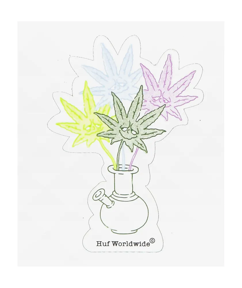 HUF Green Buddy Bouquet Sticker