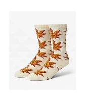 HUF Green Buddy Doodle Natural Crew Socks