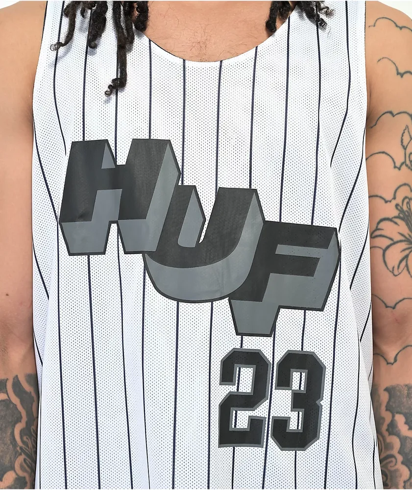 HUF Half Court Black & White Reversible Basketball Jersey