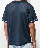 HUF Harlem Navy Baseball Jersey