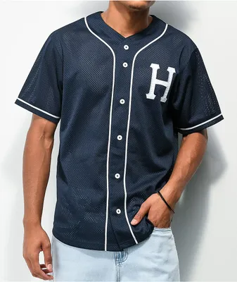 HUF Harlem Navy Baseball Jersey