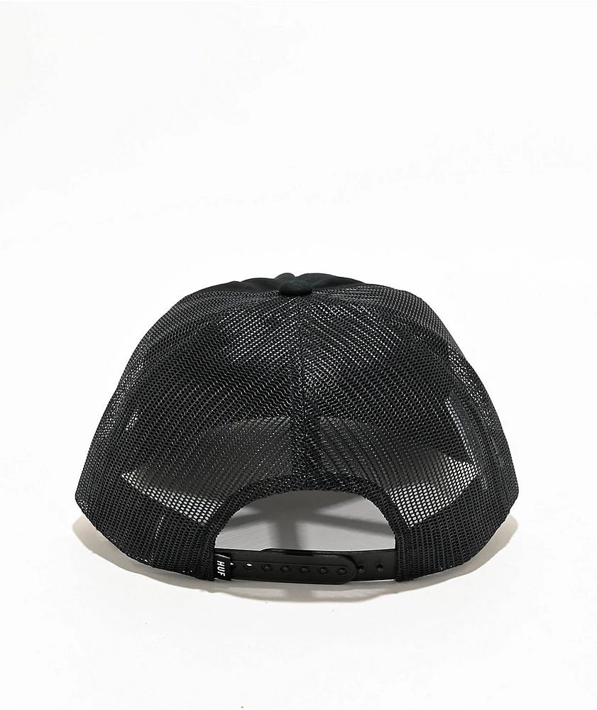 HUF Hell Razor Black Trucker Hat