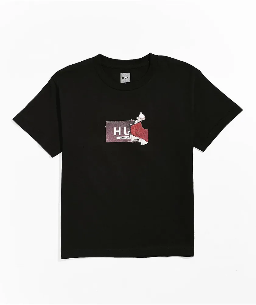 HUF Kids' Chocolate Black T-Shirt