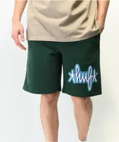 HUF Landmark Green Sweat Shorts