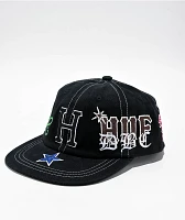 HUF Mashup Black Snapback Hat