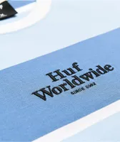 HUF Mazon Blue & White Stripe Knit Long Sleeve T-Shirt