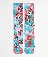 HUF Microdose Blue Tie Dye Crew Socks