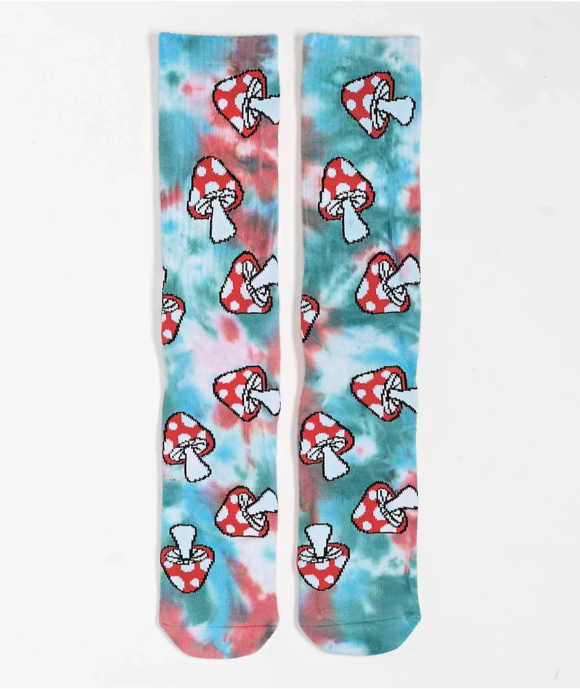 HUF Microdose Blue Tie Dye Crew Socks