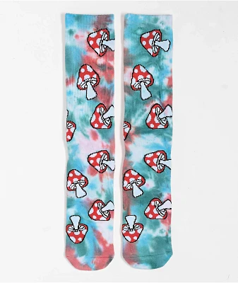HUF Microdose Blue Tie Dye Crew Socks