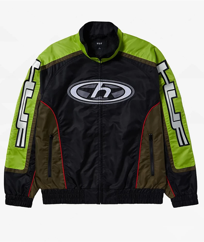 HUF Moto Black & Green Jacket