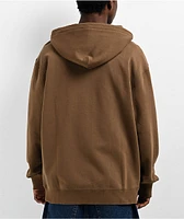 HUF Outline Brown Zip Hoodie